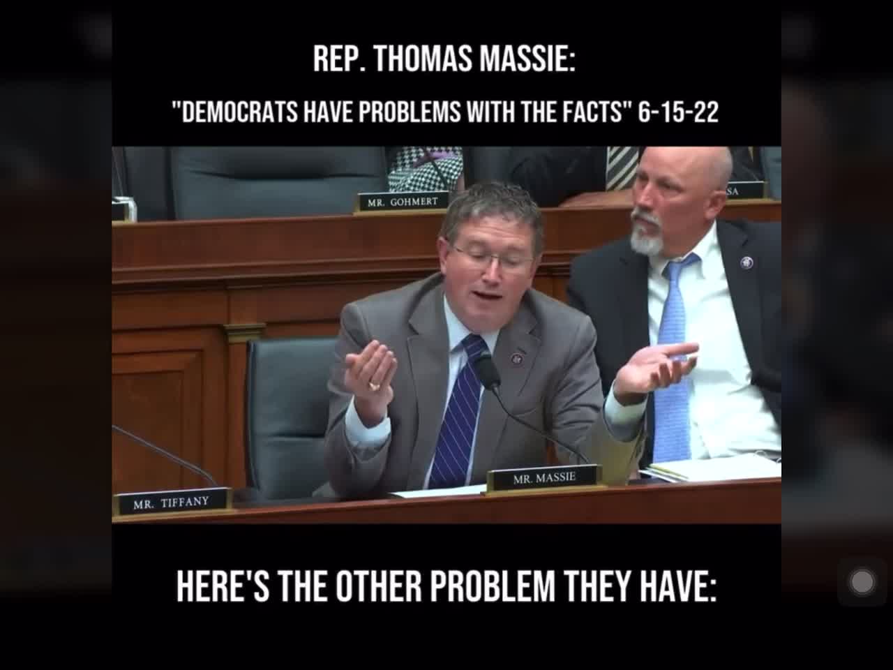 Thomas Massey says Democrats have a problem with facts of the 94 assault weapons ban..