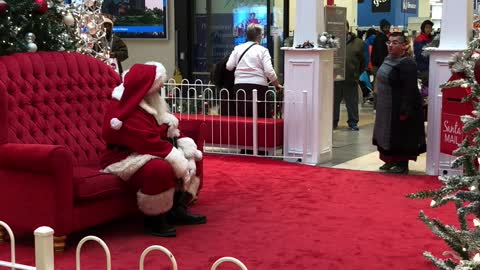 Woman Harasses Mall Santa