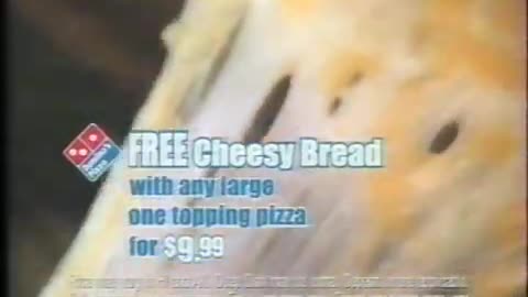 October 9, 2001 - Free Cheesy Bread