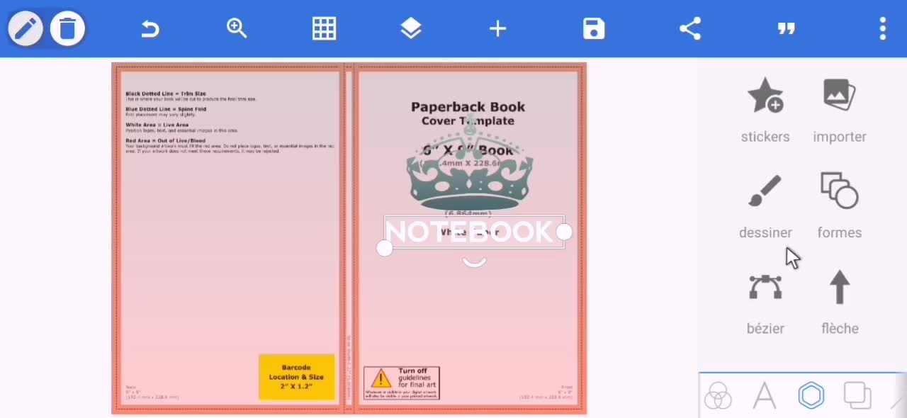 Notebook design in 5 minutes phone only