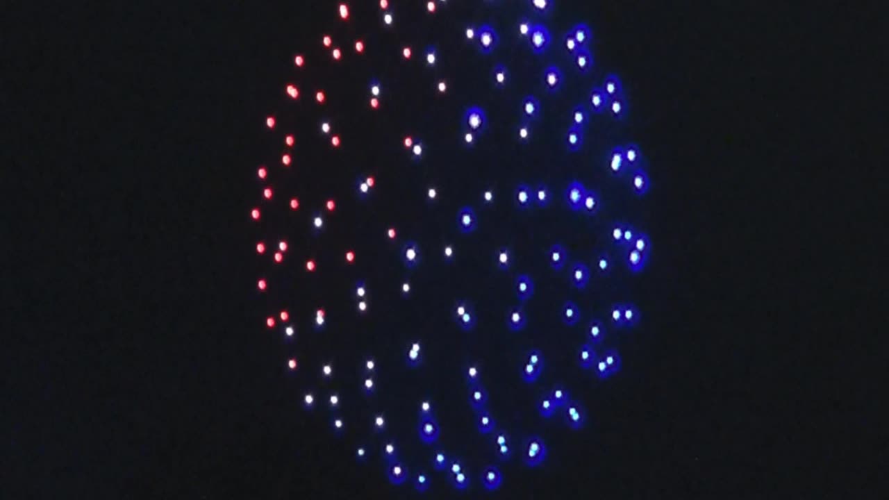 Millersburg, Oregon 50th Birthday Drone Show - 29 Jun 2024