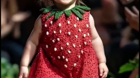 Adorable baby Fashion show in Fruit Dresses