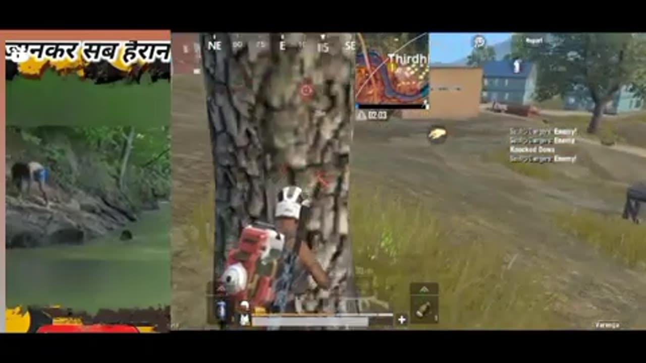 1 vs 2 clutch pubg mobile Lite Thompson gun😎danger boy vs,😡 danger gamer #shirts #1