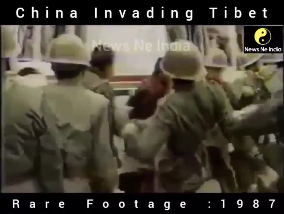 1627. CAUGHT🇨🇳 (RARE🎞) 1987 CCP Invades Tibet