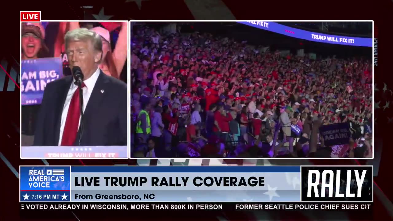 TRUMP OPENING AT NC