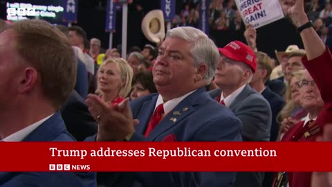 Donald Trump addresses Republican convention in first speech since shooting BBC News