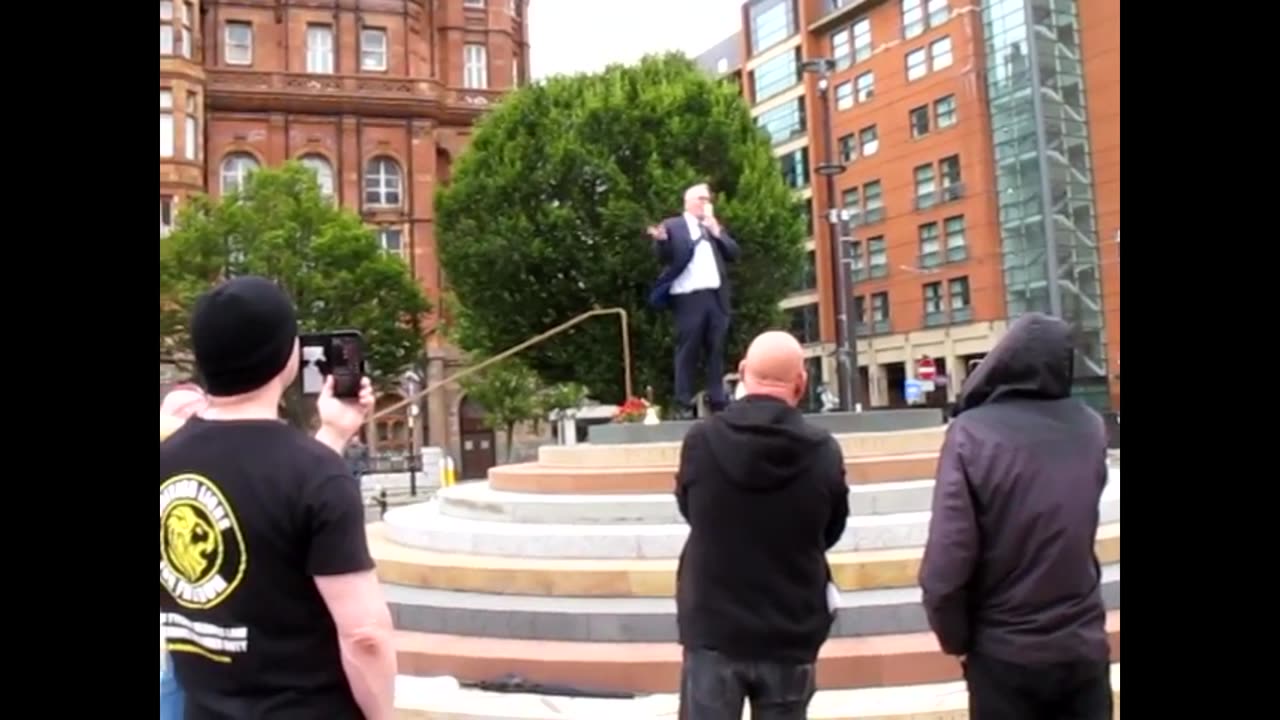 Daddy Dragon at Manchester Peterloo memorial 25 08 2024