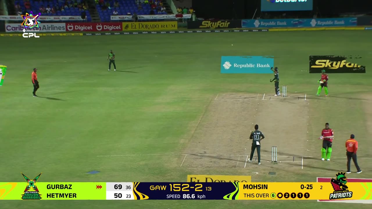 0:01 / 3:49 Highlights | St Kitts and Nevis Patriots vs Guyana Amazon Warriors | CPL 2024