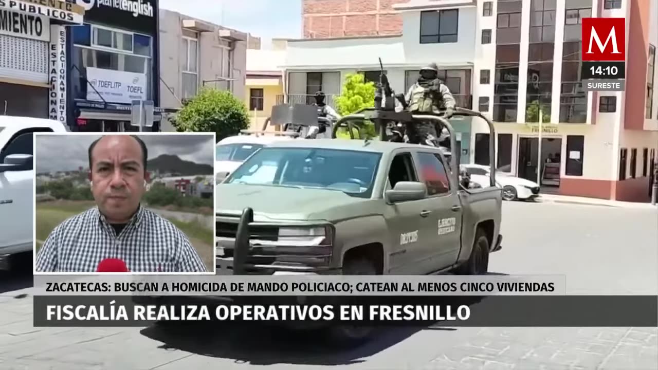 Fiscalía de Zacatecas realiza operativos en Fresnillo tras asesinato de mando policiaco