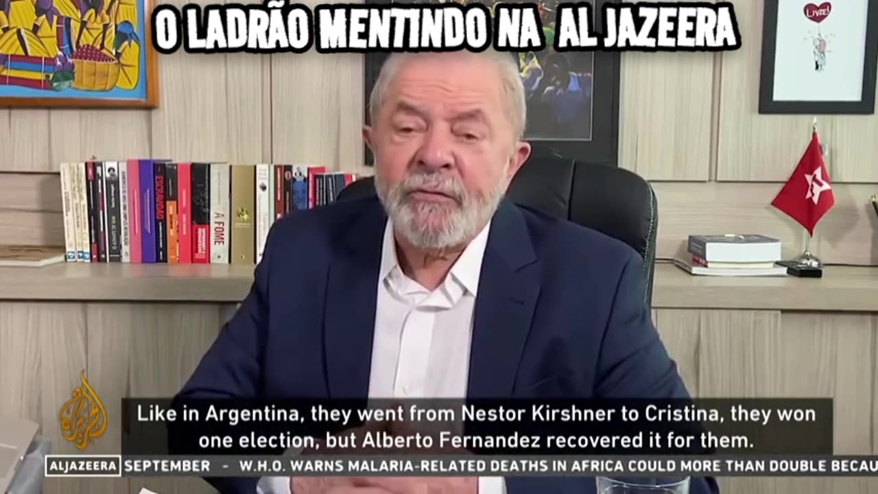 O MENTIROSO: Luiz Inácio Lula da Silva Al Jazeera 26 de julho de 2020