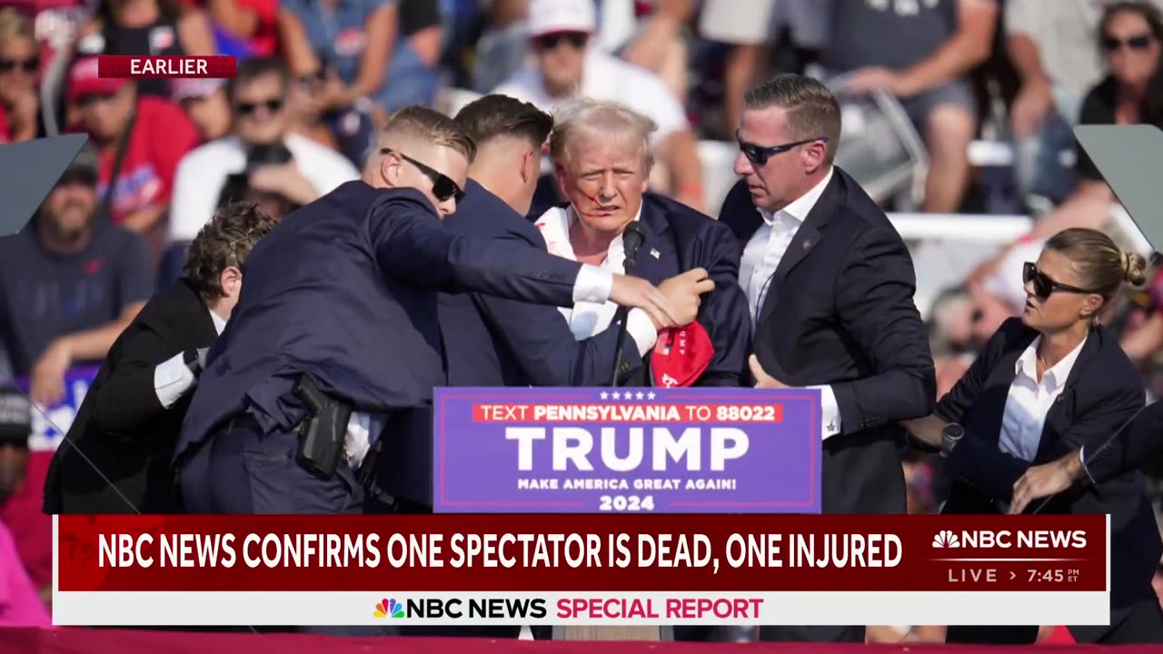 BREAKING: Shooter at Trump rally is confirmed dead, and one spectator is dead