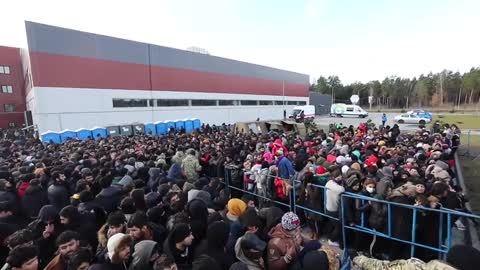 Migrants Continue To Wait At Border Of Belarus And Poland