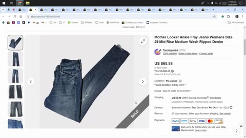 Jeans That Sold on eBay | September 2024