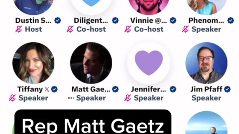 Representative Matt Gaetz drops in X Space