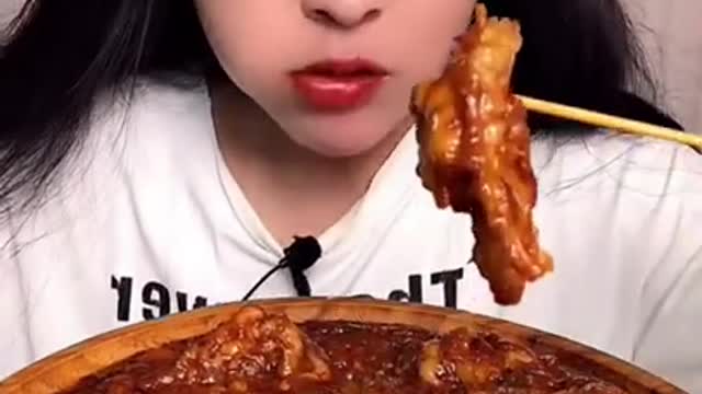 EATING SOUNDS ONLY Big bite noodle seafood 🐙🦞 mukbang