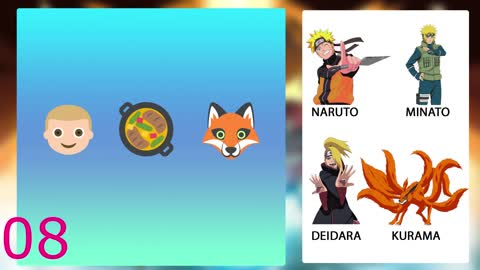 CHALLENGE WHAT IS NARUTO'S CHARACTER BY EMOJI?