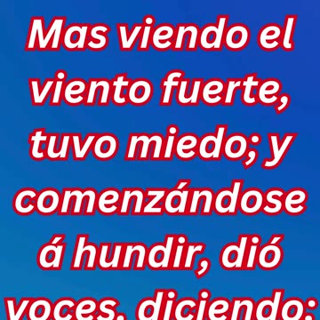 "La Duda de Pedro y el Clamor por Salvación" Mateo 14:30.#shortvideo #short #youtubeshorts #ytshorts