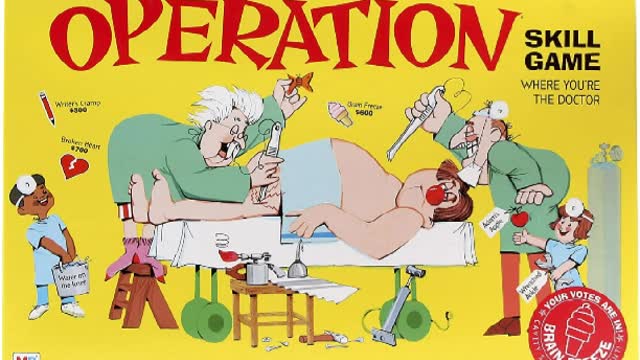 Operation Electronic Board Game With Cards Kids Skill Game Ages 6 and Up