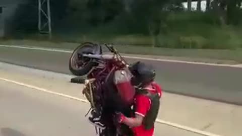 serious motorcycle accident in the USA