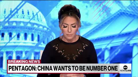 BREANINGNEWSPENTAGON: CHINA WANTS TO BE NUMBER ONE