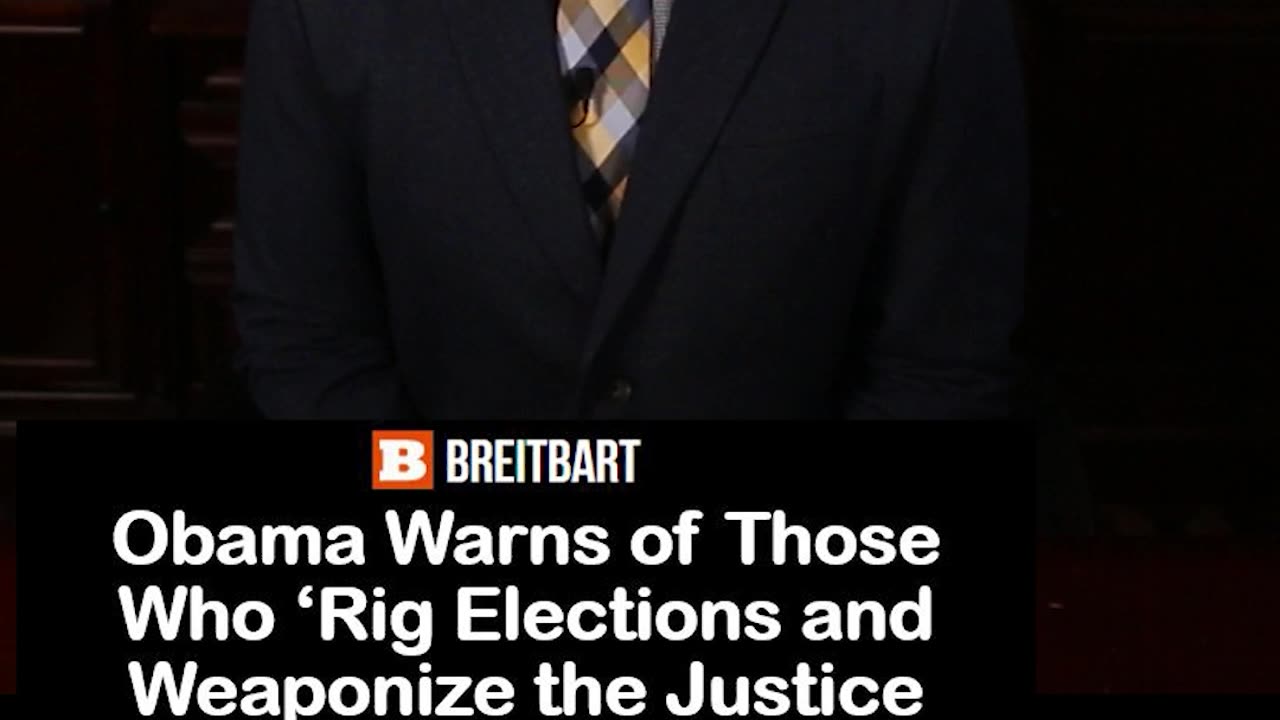 Obama Warns of Those Who Weaponize the Justice System and Politicize the Military