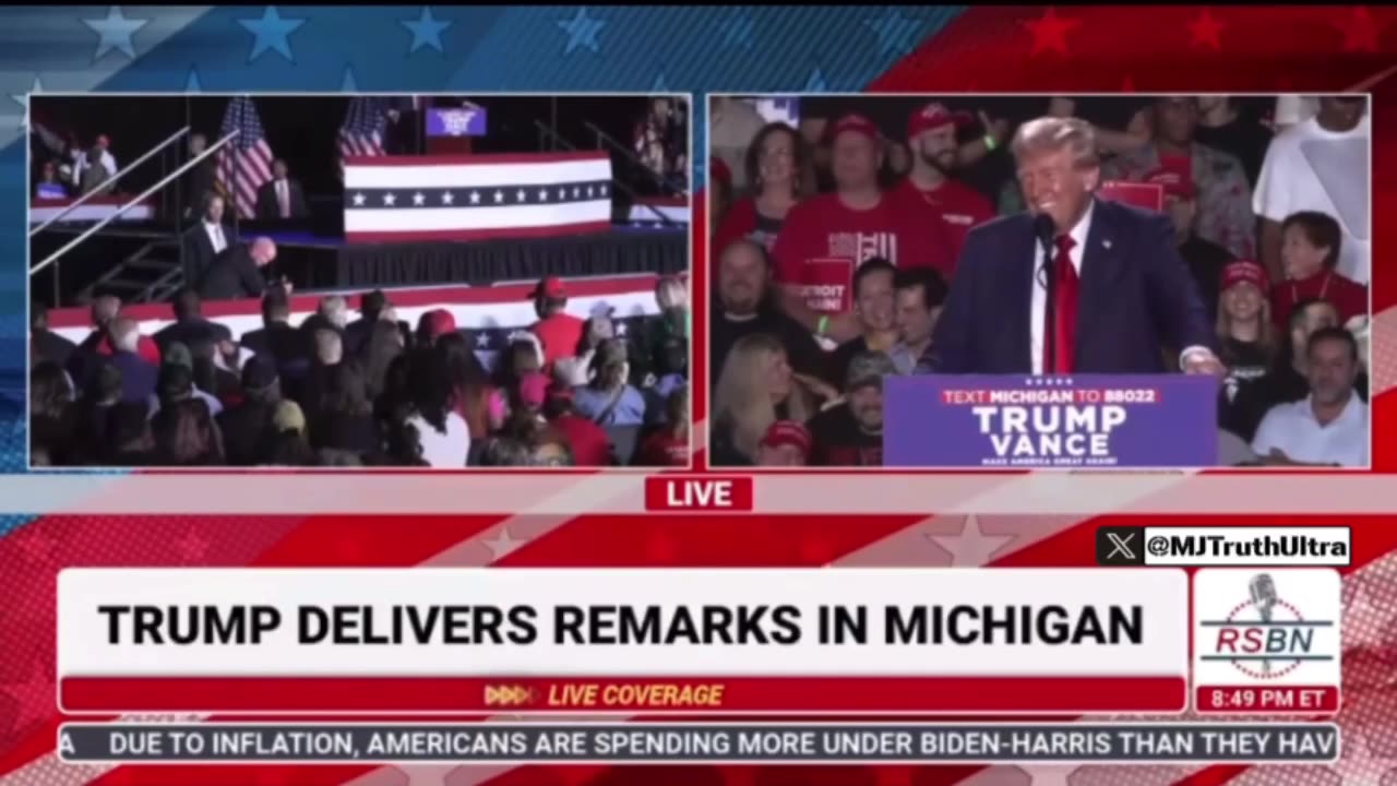 Legendary boxer The ‘Hitman’ Tommy Hernes joins Trump on stage. 🔥🔥