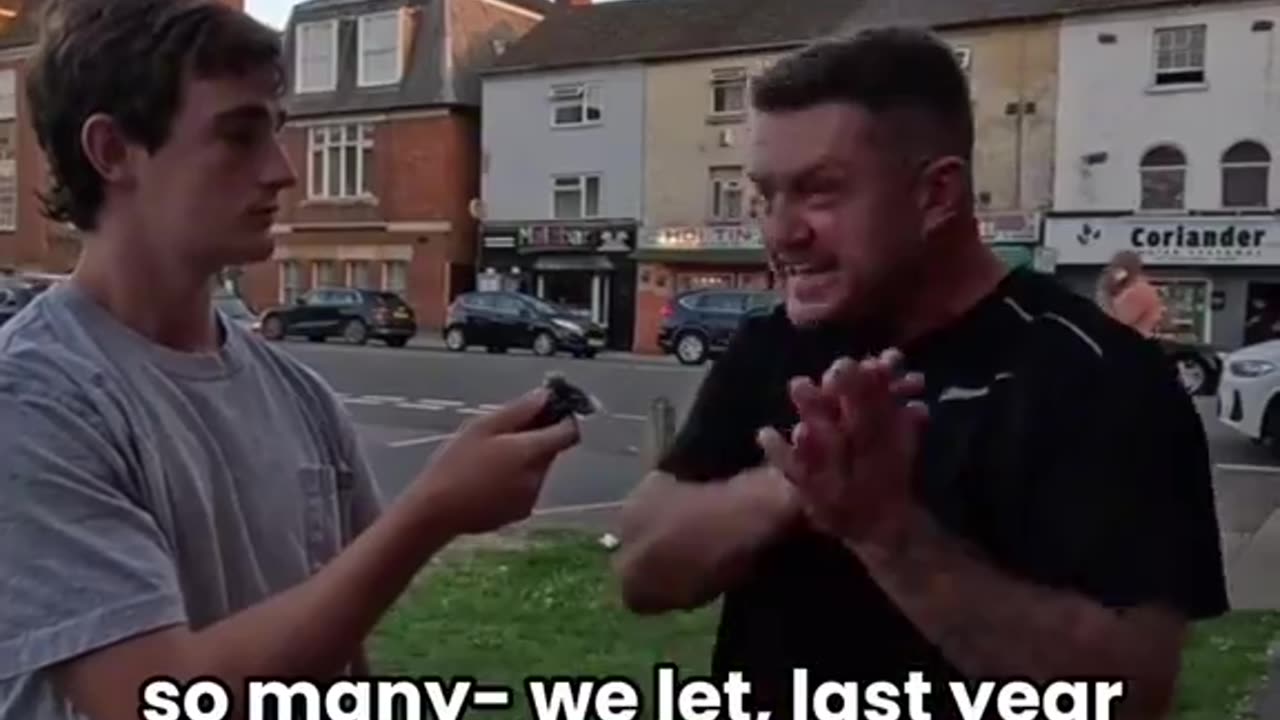 Tommy Robinson explaining the illegal migration