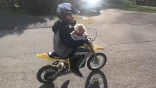 Cute fluffy dog goes on a joy ride living her best life