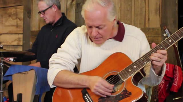 Howie and Brian at Mint Hill Historical society Holiday Tea