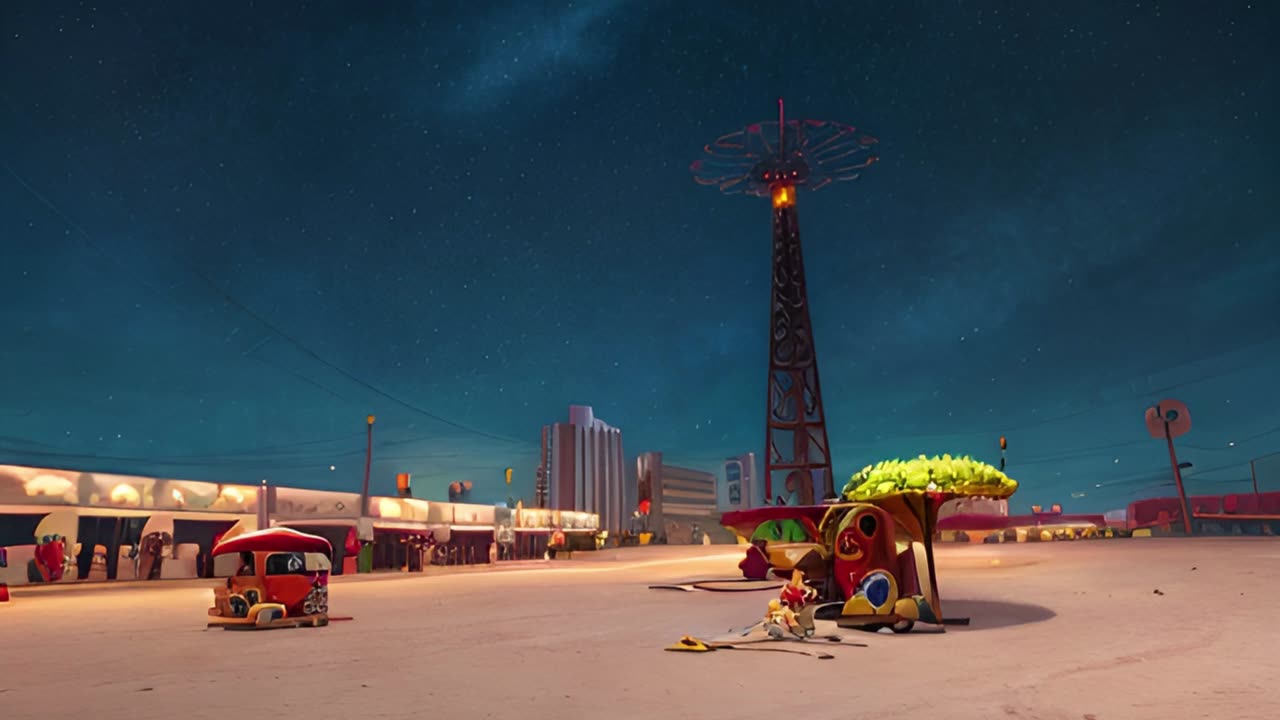 Coney Island's beach and tower