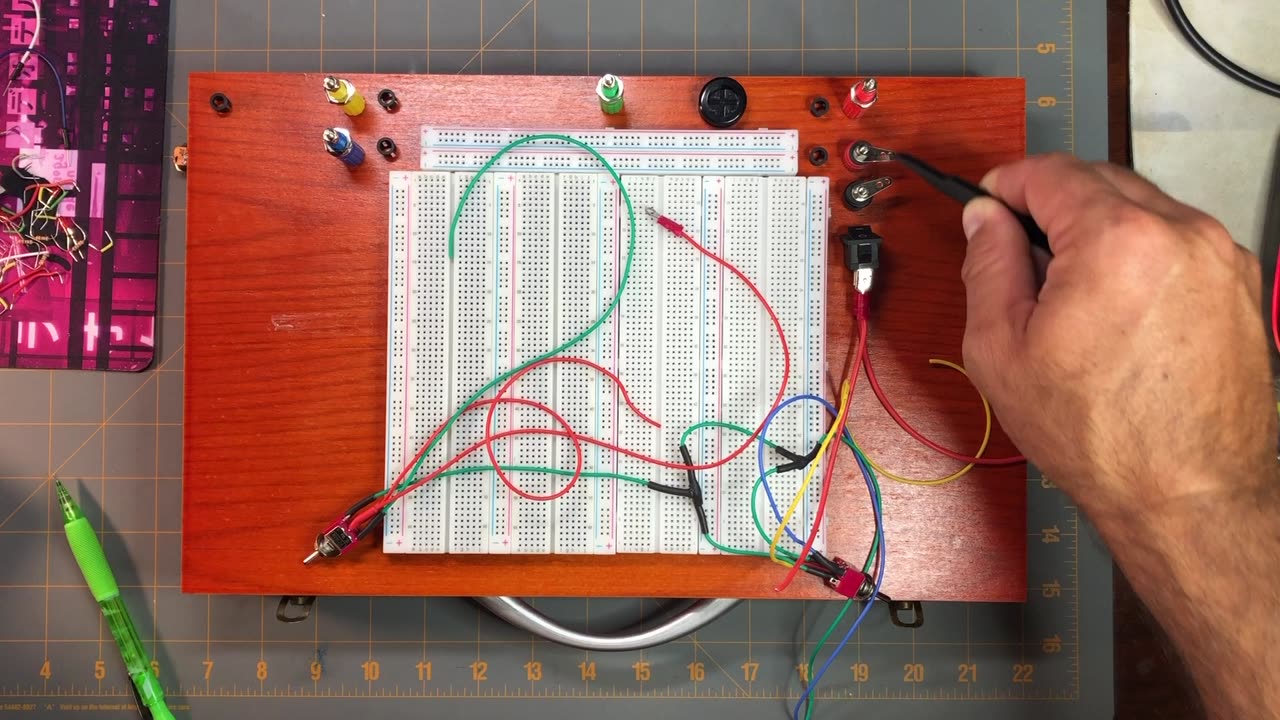 The Layout of the Power Supply Components - The Ultimate DIY 3220-Point Breadboard