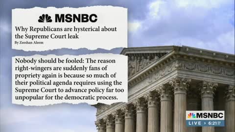 MSNBC Panel Suggests Justice Clarence Thomas’ Wife May Be the SCOTUS Leaker