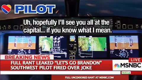 "Let's Go Brandon" Pilot Fired - Full Rant Leaked