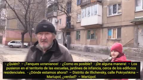Four Mariupol residents give an account of the activities of the Ukrainian army.