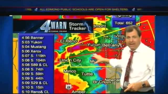 KFOR EF5 Tornado Live May 24, 2011 NW OKC Metro