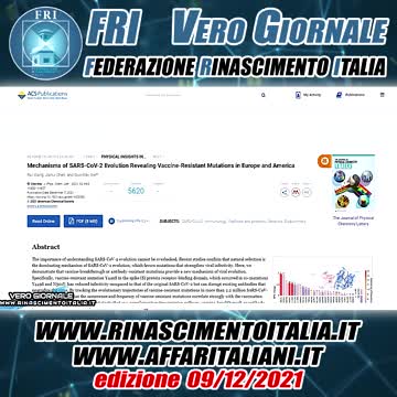 PIU' SI VACCINA PIU' SI CREANO MUTAZIONI - VERO GIORNALE 09.12.2021