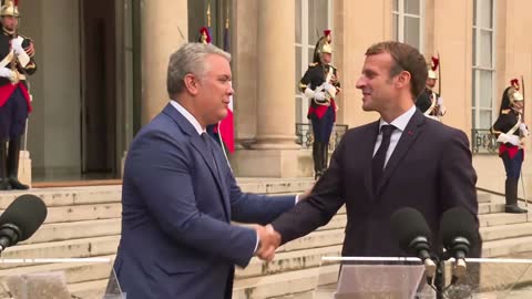 Reunión entre Duque y Macron