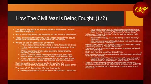 Weekly Webinar #58: How The Civil War Is Being Fought