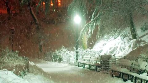 Unreal snowfall
