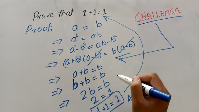 Proof that 1+1=1 || Anti Mathematical Question