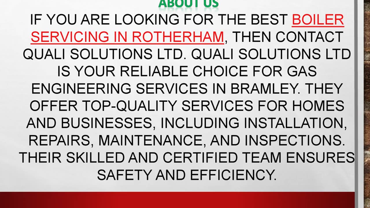 Best Boiler Servicing in Rotherham