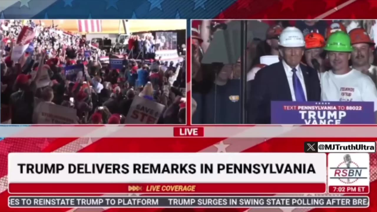 Trump put the hard hat on with pure Swag.