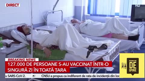 Vaccinata in spital cu COVID