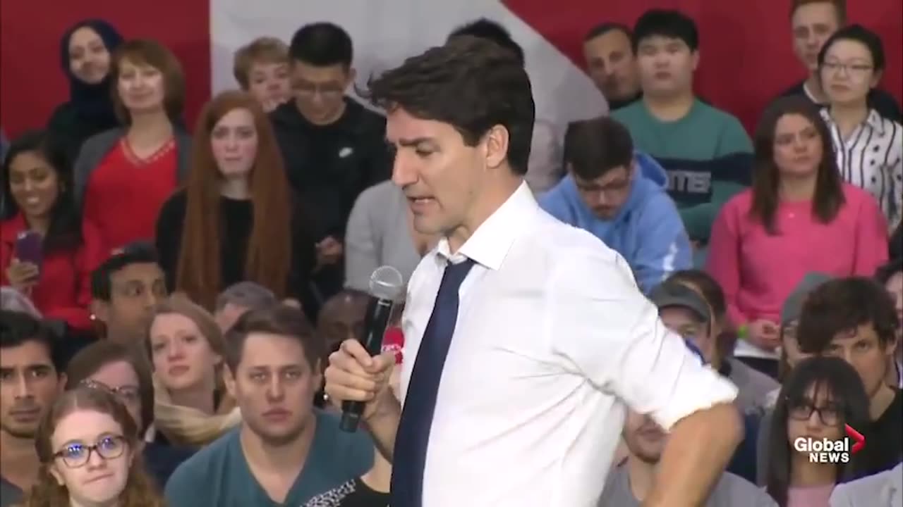 Audience Member Confronts Justin Trudeau: 'You've Sold Us Out to Globalism—You're a Traitor'