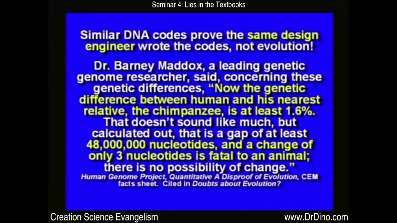 The Kent Hovind Creation Seminar - Lies in the Textbooks