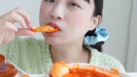 Korean Girl Eating ASMR #asmr #shorts