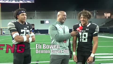 Guyer QB Jackson Arnold, DBs Eli Bowen & Peyton Bowen talks about their win over Byron Nelson 43-36