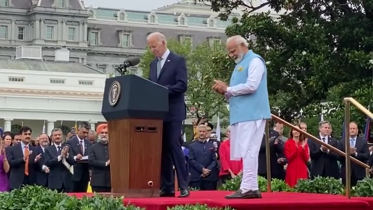 President Biden welcomes PM Modi to the US