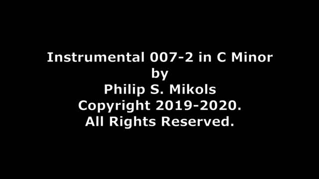 Instrumental 007-2 in C Minor