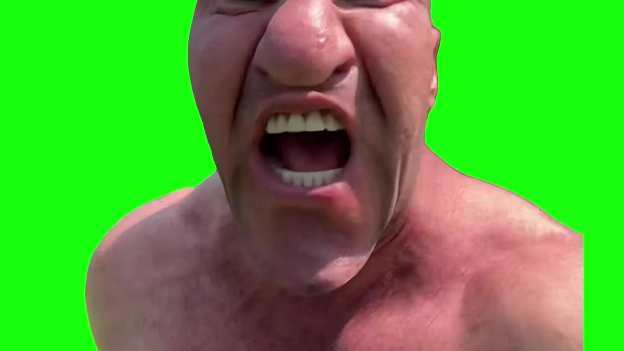 Angry Russian Bodybuilder | Green Screen